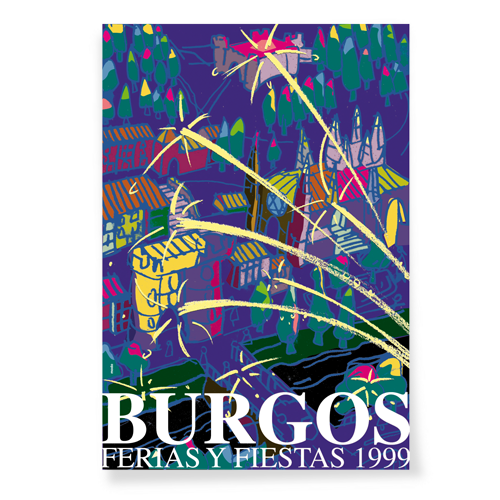 Cartel Fiestas de Burgos 1999